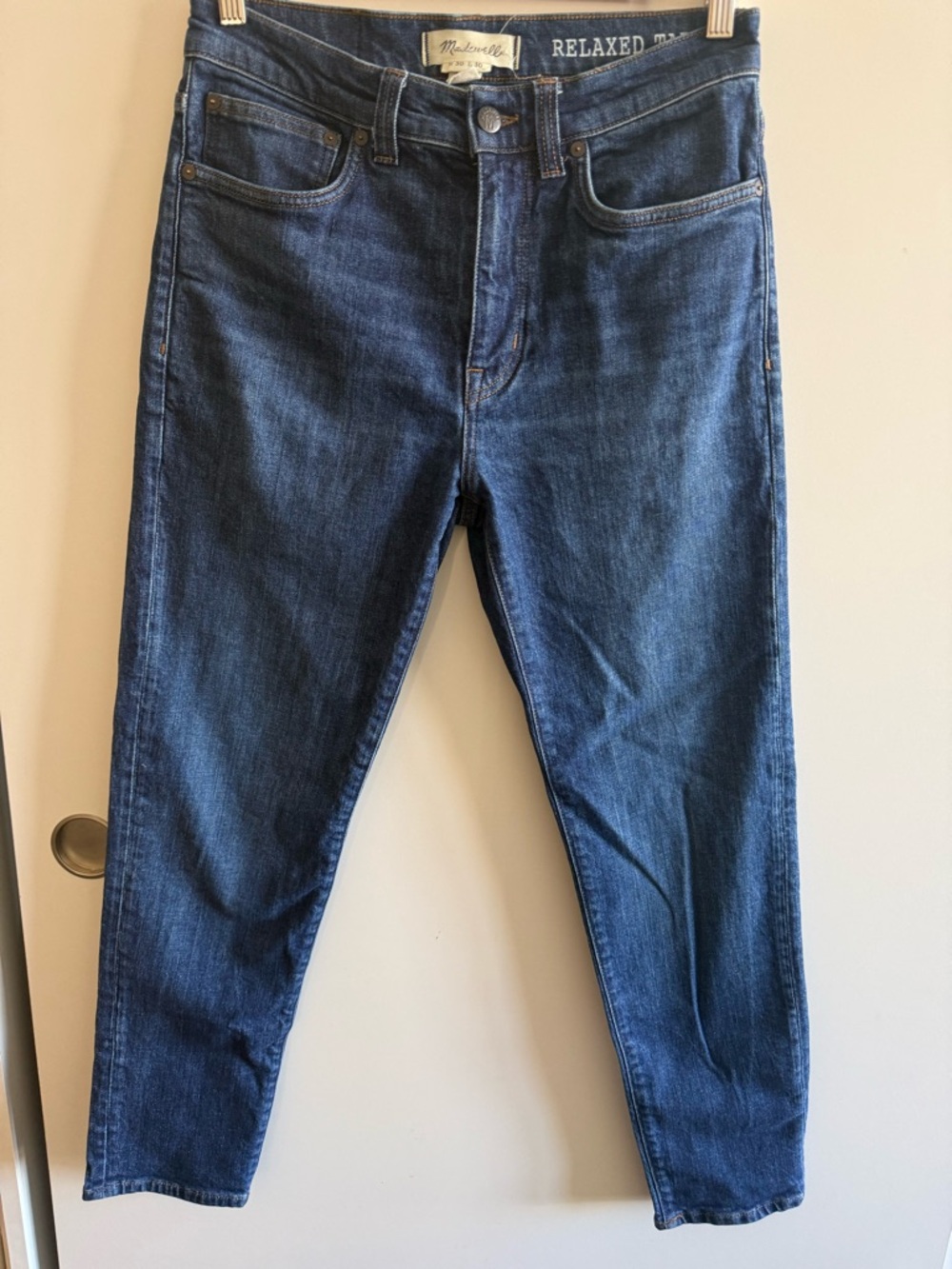 Madewell Men’s Relaxed Dark Blue Denim Jeans